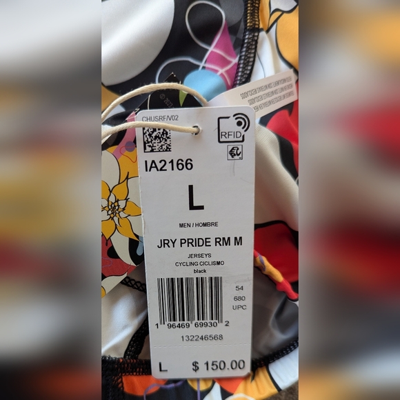 Adidas x Rich Mnisi Cycling Jersey Short Sleeve Black IA2166 Mens Size L NWTNe - Picture 2 of 9